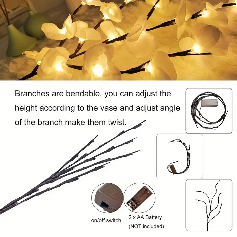 1pc-20 LED White Willow Branch Lights-4