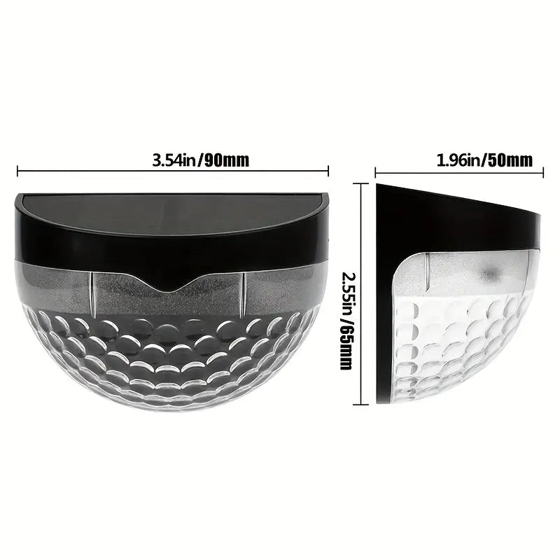 Illuminate Your Holidays: 4-Pack Solar Fence Lights for Festive Deck Decoration-1