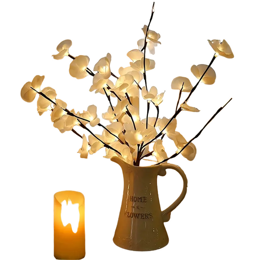 1pc-20 LED White Willow Branch Lights-0