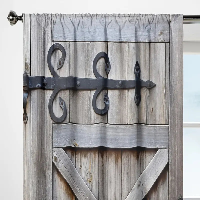 Waterproof Vintage Door Curtains with Timeless Appeal-3
