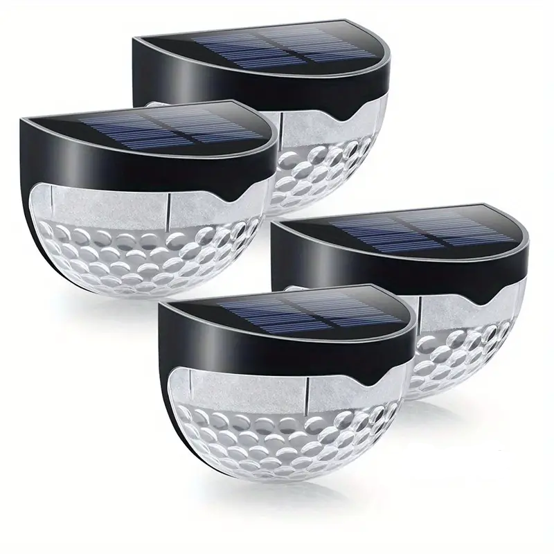 Illuminate Your Holidays: 4-Pack Solar Fence Lights for Festive Deck Decoration-0
