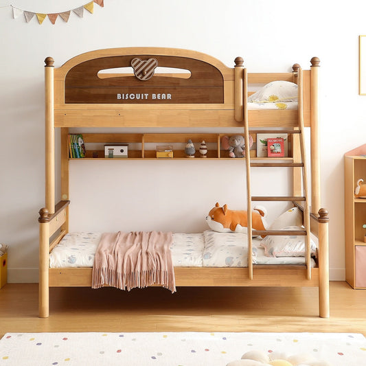 Biscuit Bear Bunk Bed With Foam Mattress for Children-0