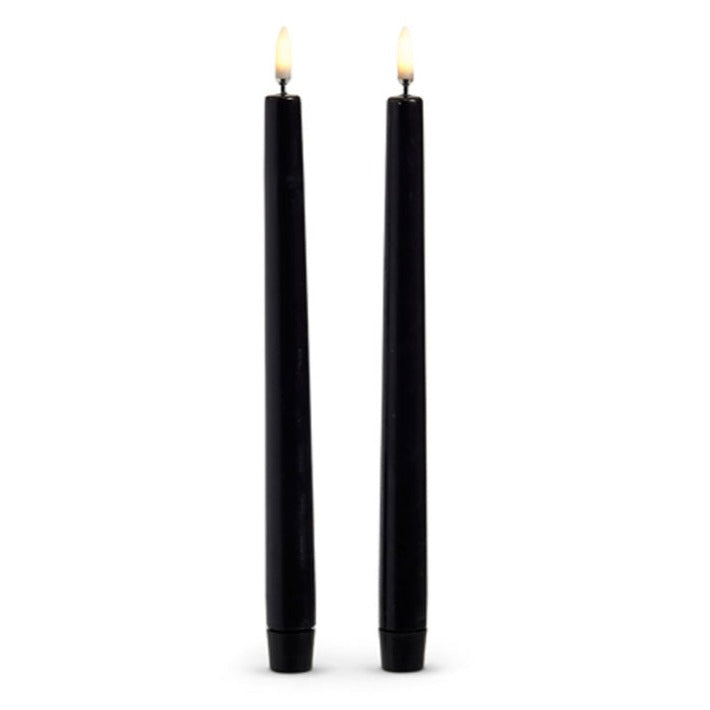 10" Black Wax Taper Candles-0