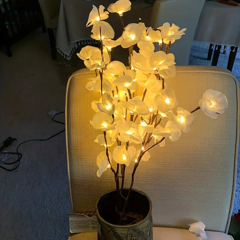 1pc-20 LED White Willow Branch Lights-1