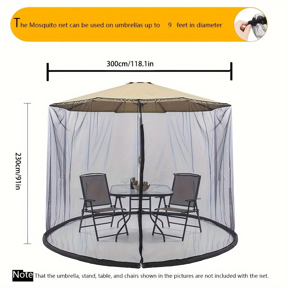 Outdoor Mesh Mosquito Net Black-3